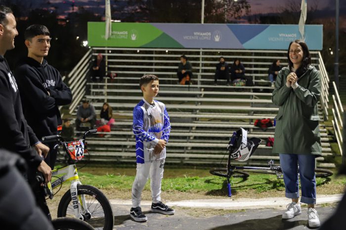 Vicente López fue representado en el Campeonato Mundial de BMX